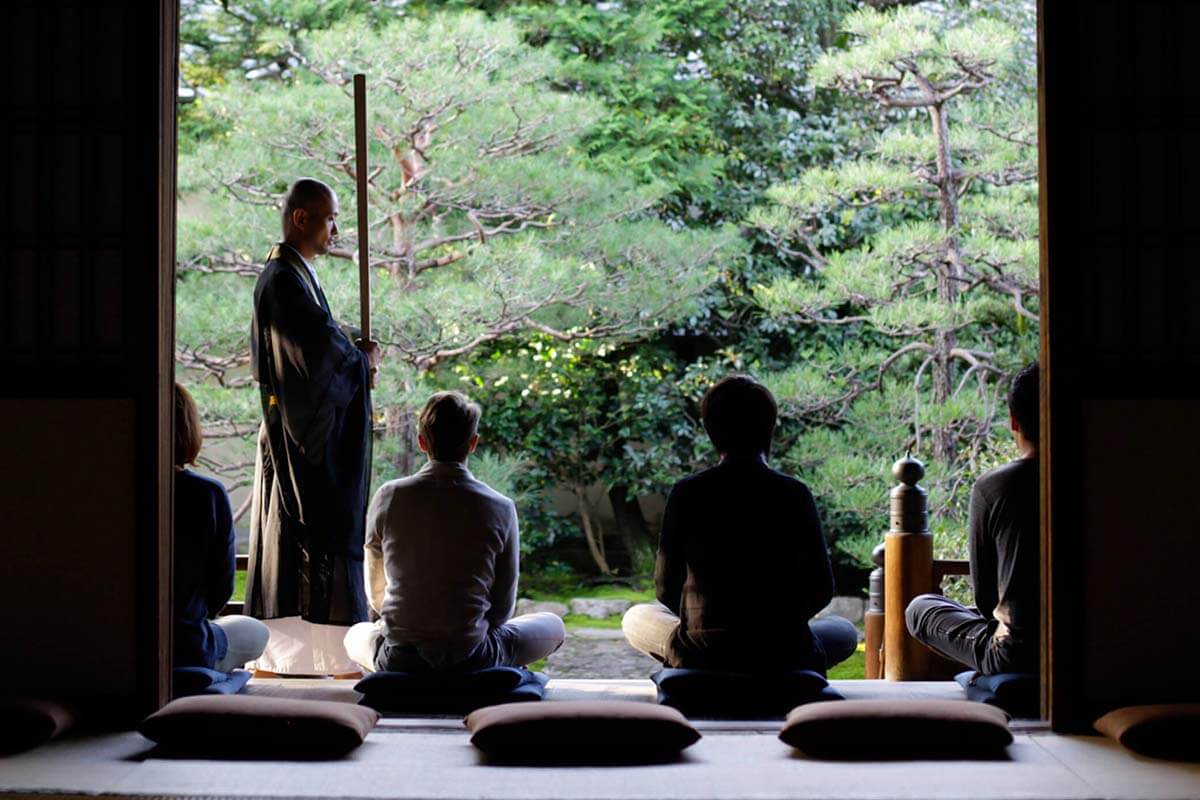 Zazen experience at Ryoshoin