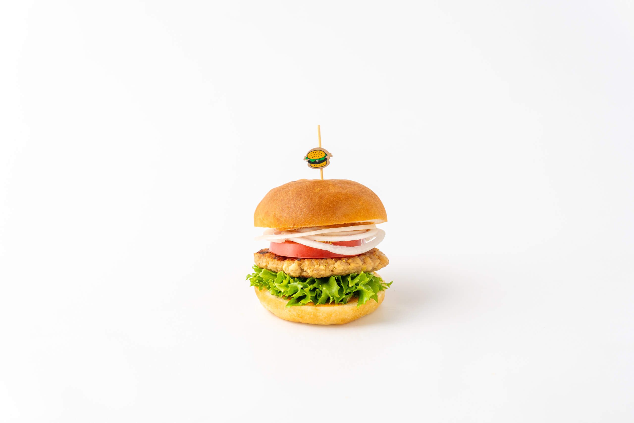 塩麹ソイパティとスパイスマヨネーズバーガー