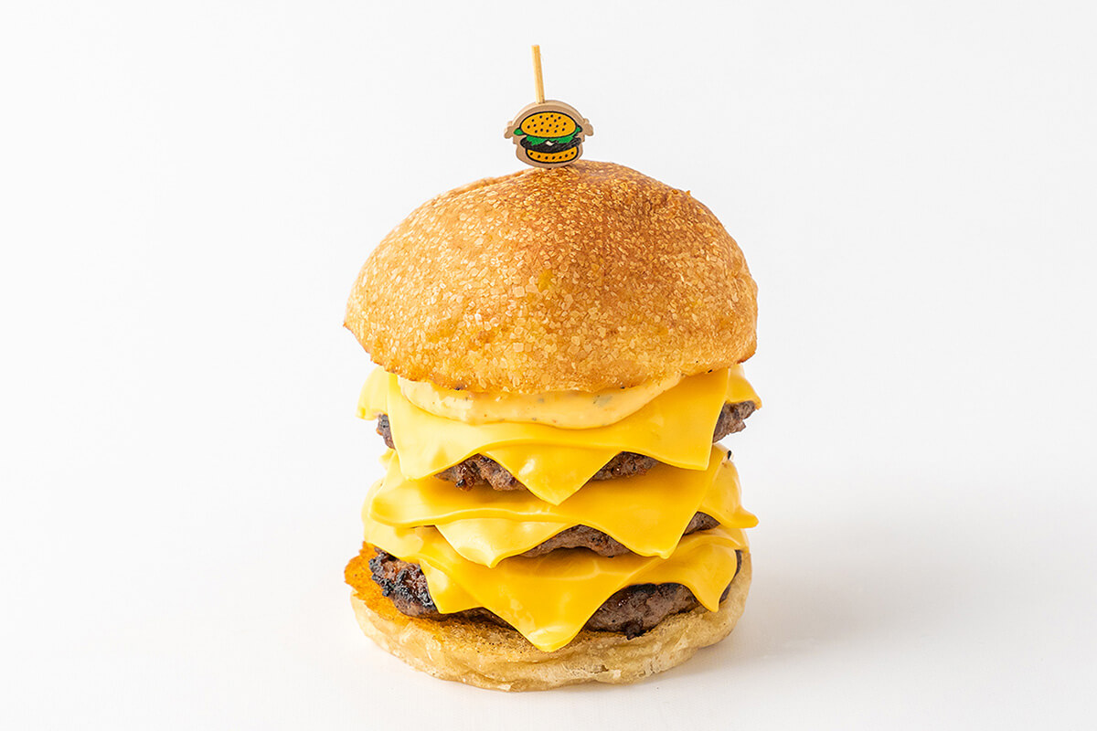 醤熟成グラスフェッドビーフ・Tripleチーズバーガー