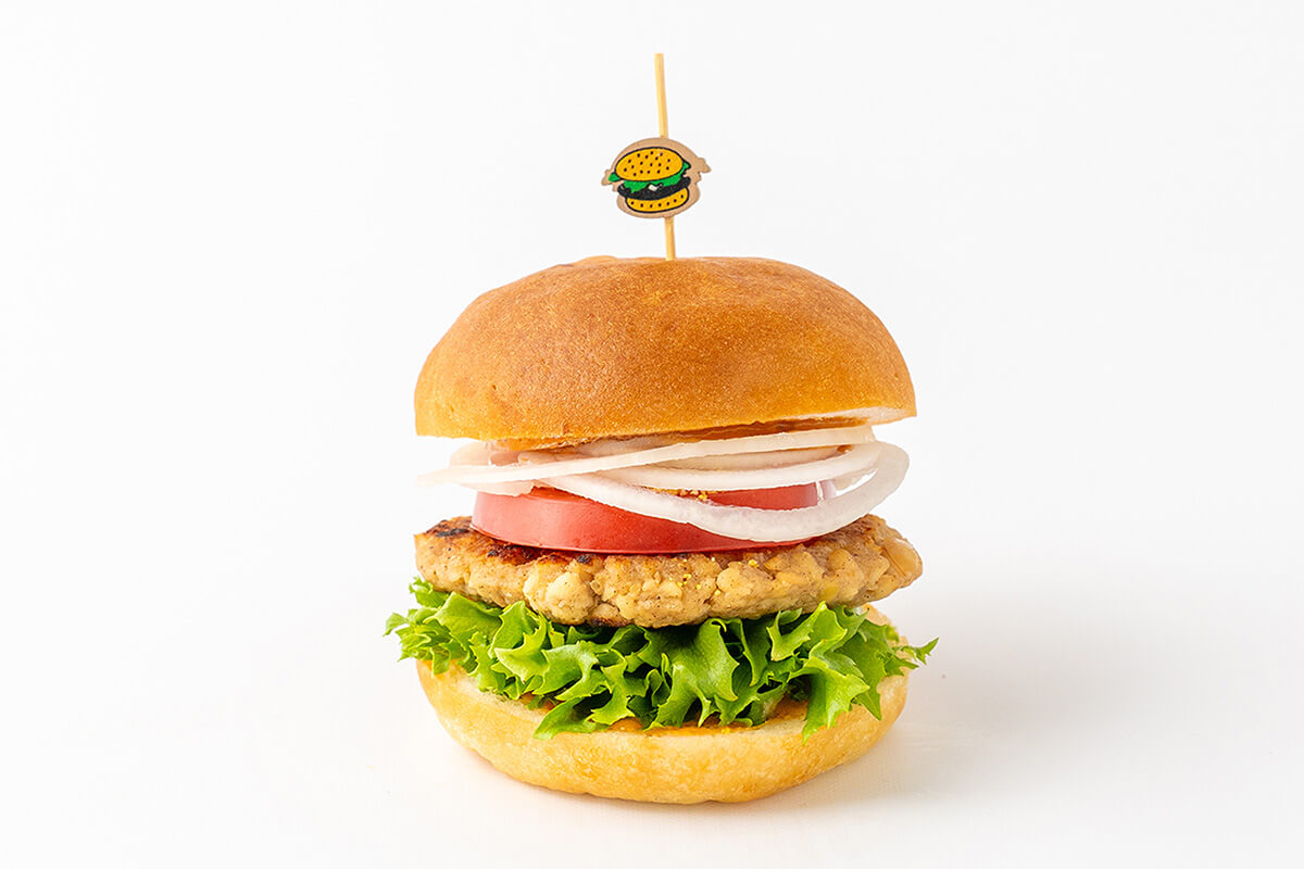 塩麹ソイパティとスパイスマヨネーズバーガー
